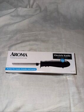 Aroma Home Electric Knife - Black and Silver
